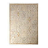 Distressed Homage Hand Knotted Wool Geometric Area Rug
