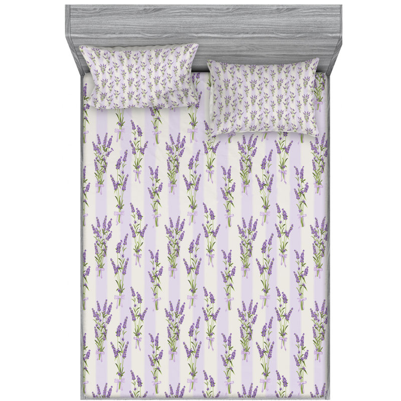 Microfiber Floral Sheet Set