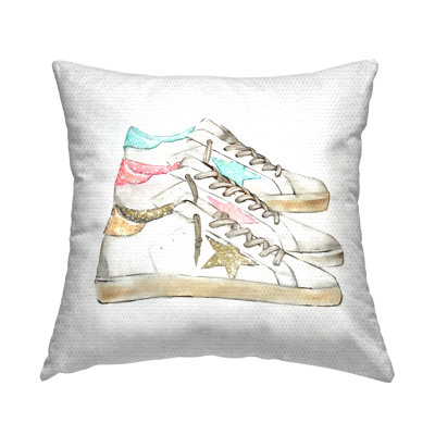 Housse et insert de coussin décoratif carré en polyester pour l'intérieur et l'extérieur