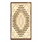 Navajo 3'9" x 6'11" Rug in Brown/Beige
