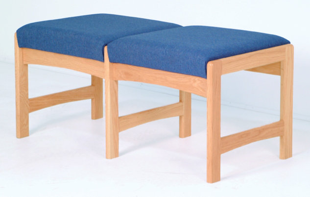 Banc Natan Geis, Chêne clair, Vinyle moka