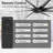 100 Inch 8 Blades Ceiling Fans With No Lights, Indoor/outdoor Black Ceiling Fan With Remote Control, Reversible Dc Motor,ceiling Fan For Bedroom, Patio, Black-122496494