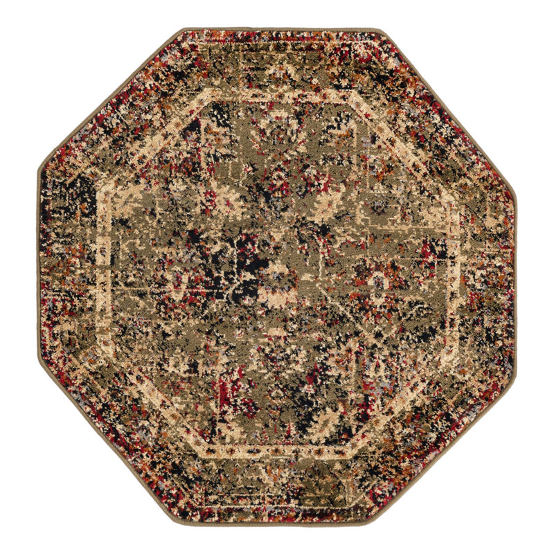 Alameda Geometric Indoor Rug, Octagon 3'1"