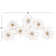 Metal Wire Foiled Floral Home Wall Decor with Scroll Accents