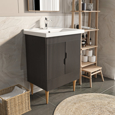 Sahra Single Bathroom Vanity with Ceramic Basin