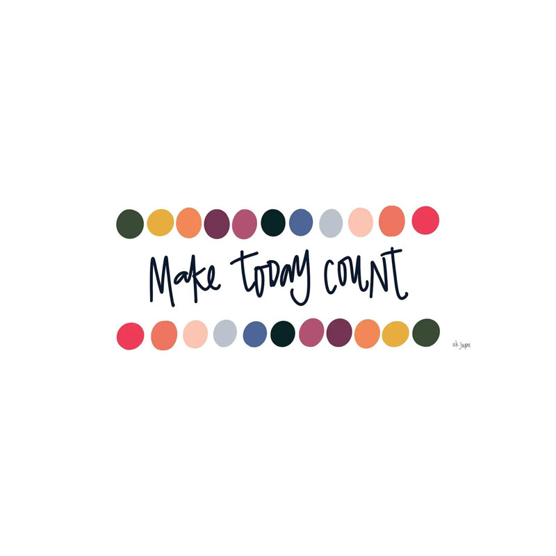 Rainbow Make Today Count by Jaxn Blvd. - Wrapped Canvas Panoramic Print, 121.92 cm H x 40.64 cm W x 3.175 cm D