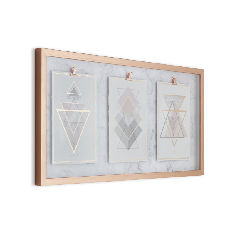 Art for the Home Marble Geo Trio Framed Prints