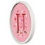 «Valentine Things Monogram - U Round», reproduction encadrée blanche