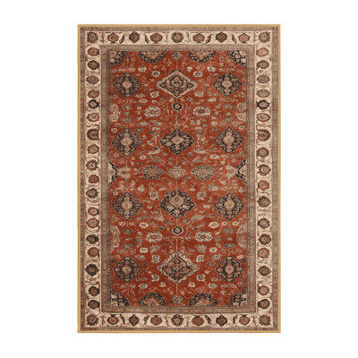Machine Washable Persian Brown Area Rug