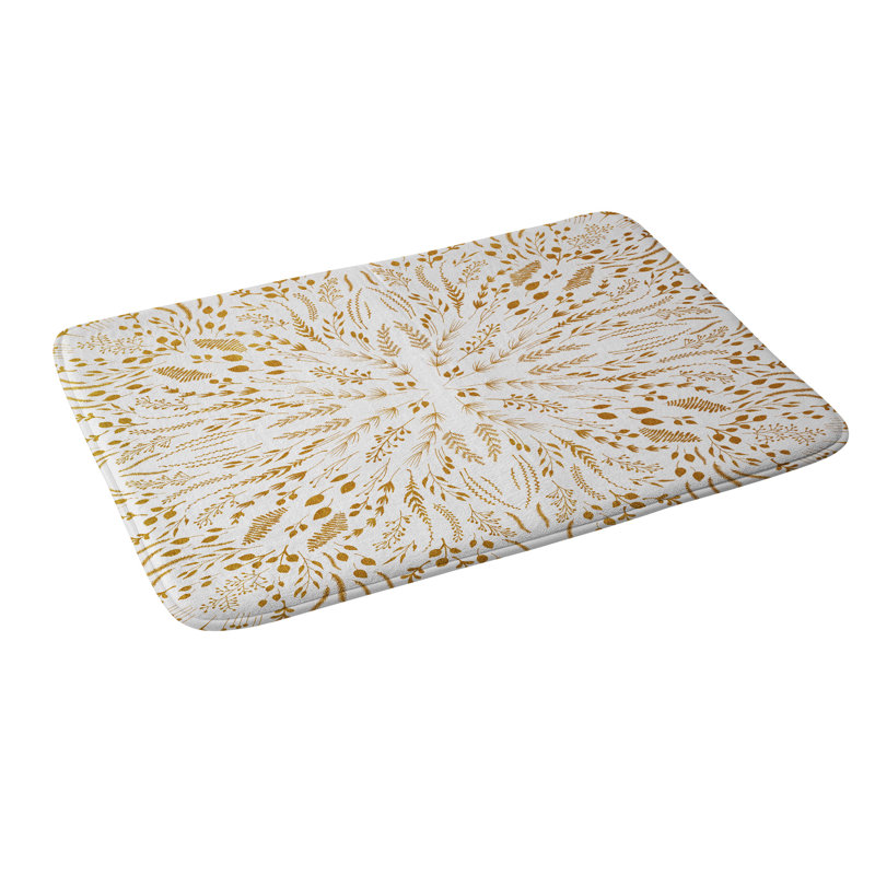 Tapis pour salle de bain en mousse à mémoire de forme iveta abolina labyrinthe v2