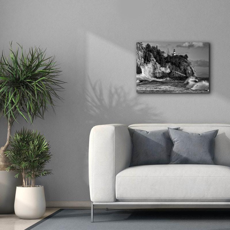 «Rising Tide At Cape Disappointment Monicoloch» par Rick Berk, art mural sur toile, H 18 po x l 26 po x P 0,75 po