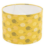 20cm H x 30cm W Cotton Drum Lamp Shade ( Screw On ) in Yellow