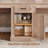 Farmhouse 110.3" Two Person Desk With 7 Drawers-74855673