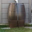 FCMP Outdoor 45 Gallons Plastic Rain Barrel and Hose