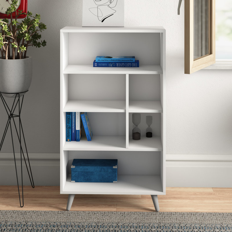 Ateeb 41''H x 24'' W 4 Shelf Bookcase