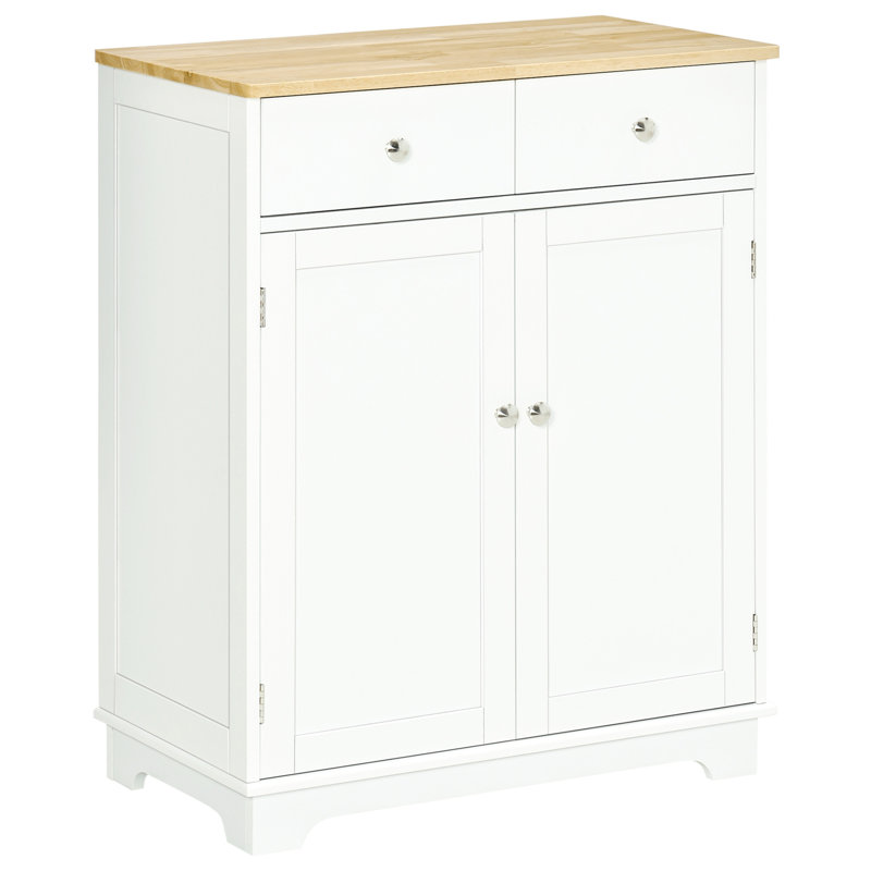 Buffet 26,75 po Strine, bois, Blanc2