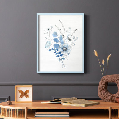 Indigo Gathering II Framed Print - Solid Wood