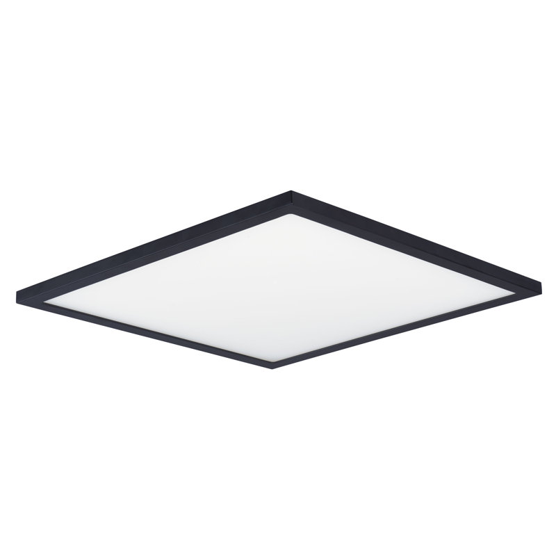 Plafonnier encastré Wafer, Noir