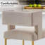 Tabouret de comptoir rembourré Alyncia-740066843