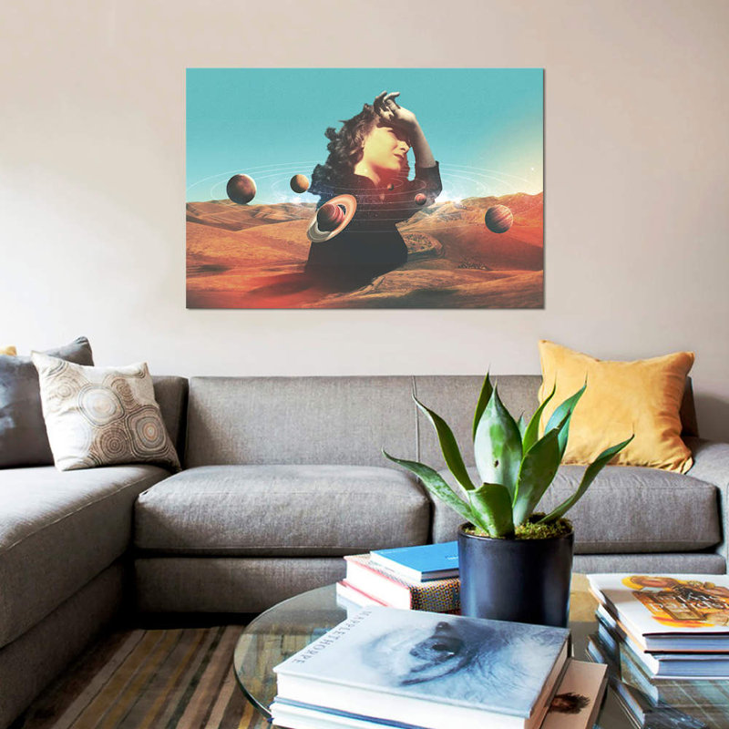 «Orbits II» par Fran Rodriguez, impression sur toile tendue, H 12 po x l 18 po x P 1,5 po, Toile tendue, Pas de tapis