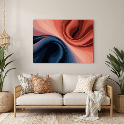 Gradient Abstract 25 Brown Metal Wall Art