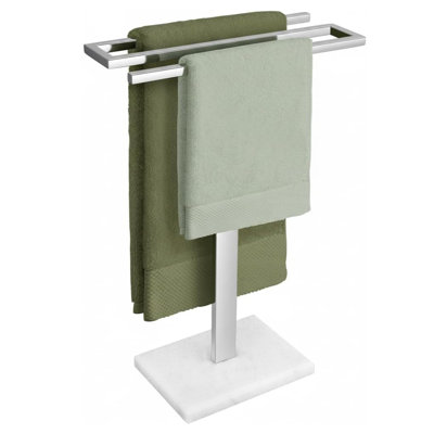 Porte-serviettes de comptoir KES avec base en marbre 15 po Finition polie