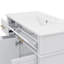 Meuble-lavabo de 36 pouces avec lavabo, meuble-lavabo simple avec quatre tiroirs (dont un tiroir rabattable), deux portes et une tablette réglable, armoire avec lavabo en céramique-805204697