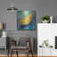Art mural en métal luxueux «Lemon Wedge» par Jeanette Vertentes, 24 po x 24 po-101679286