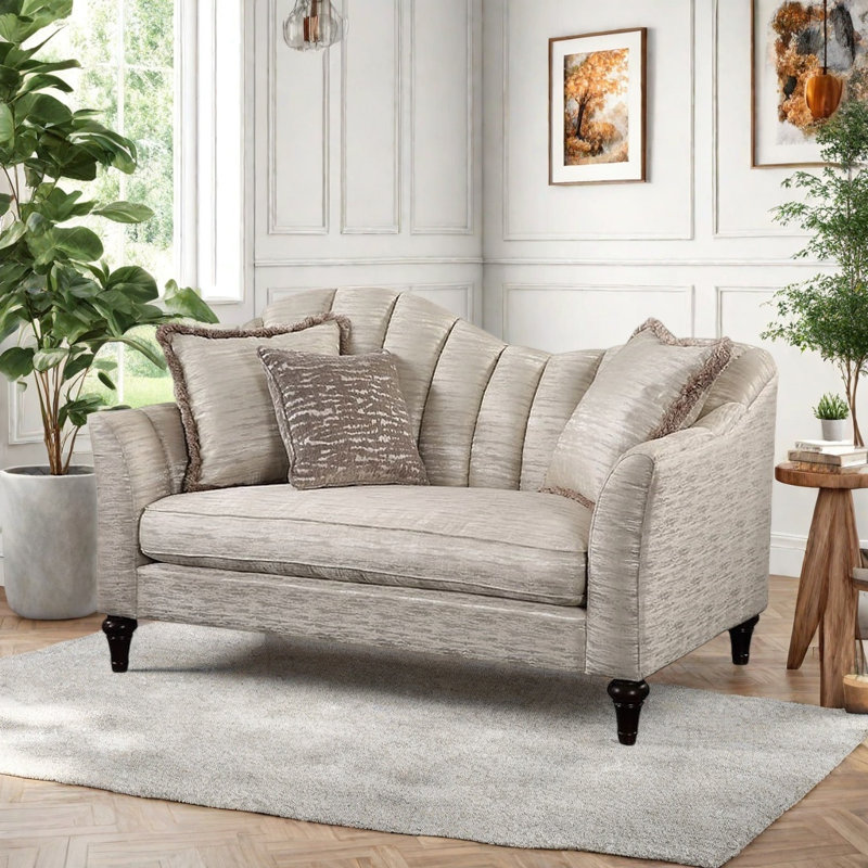 American Light Luxury Fabric Gray Sofa