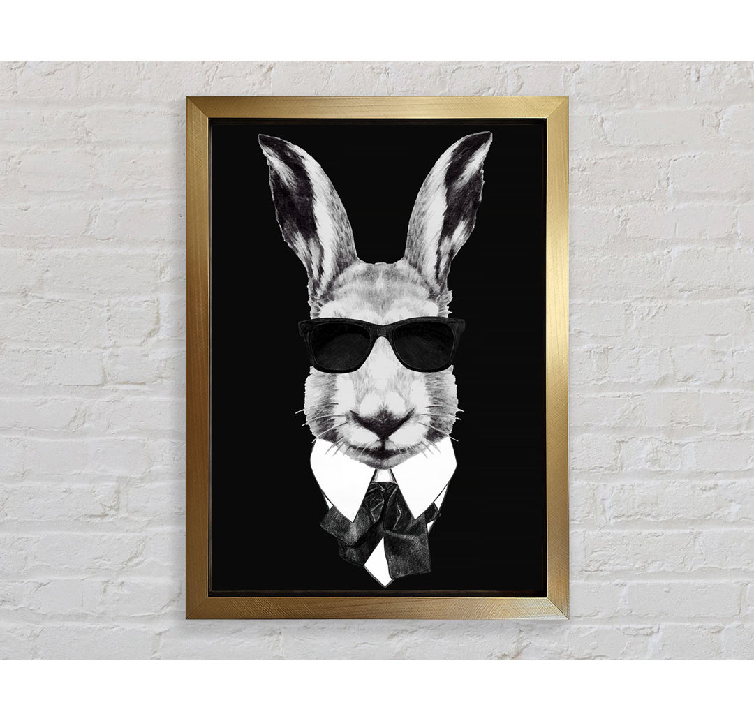 Mafia Rabbit - Einzelner Bilderrahmen Kunstdrucke