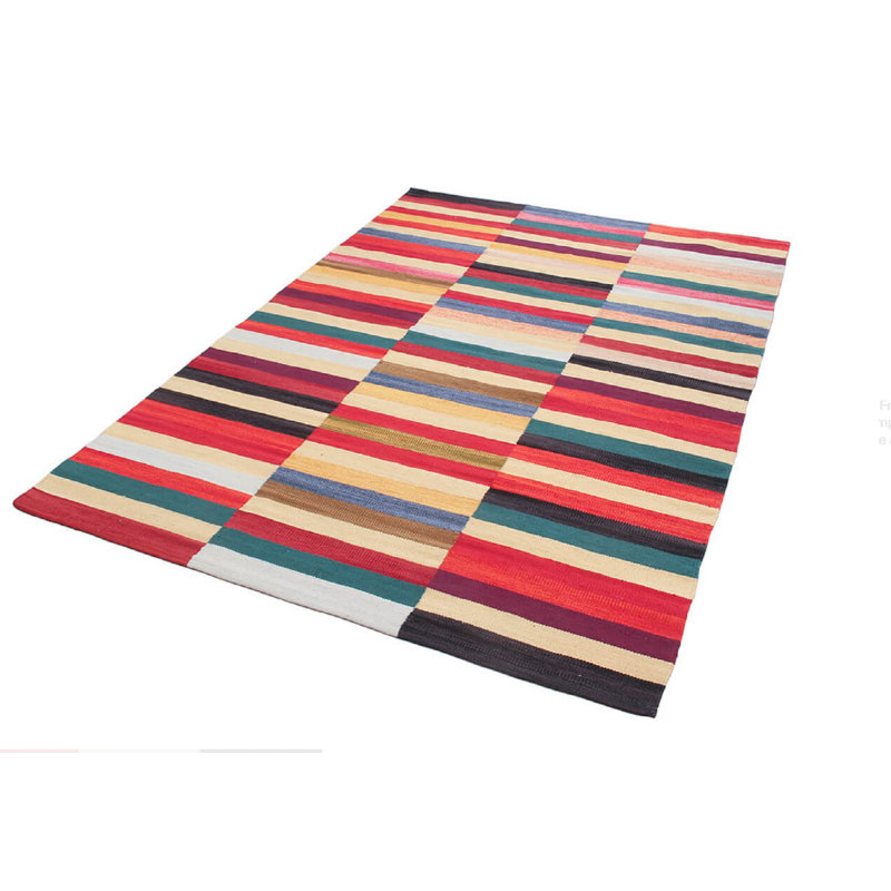 Feloice Rectangle Abstract Flatweave Area Rug, Rectangle 160 x 230cm