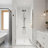 30"x72"Universal Pivot Tempered Glass Shower Door-120988541
