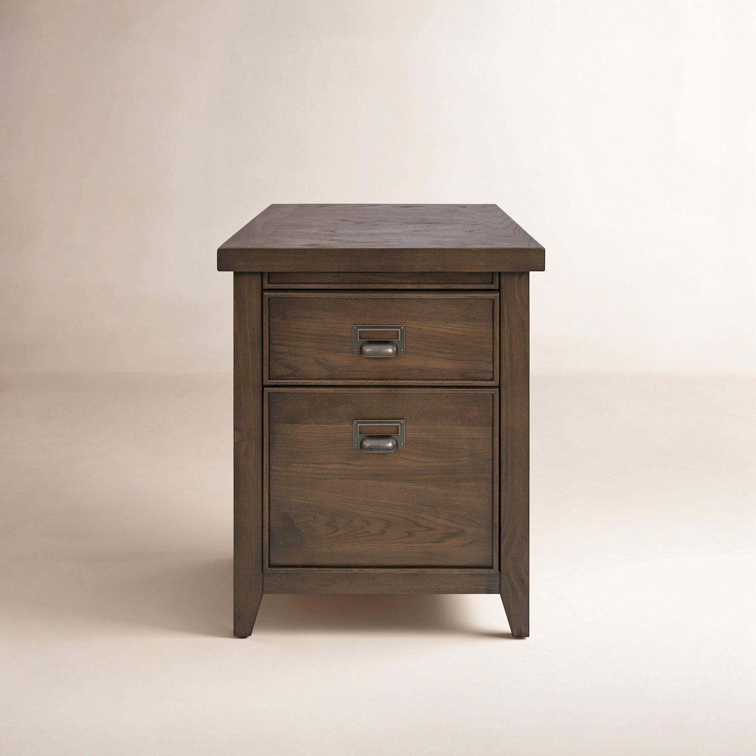 3-Drawer Vertical Filing Cabinet, Brown