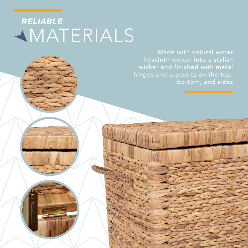 Repose-pieds de rangement intérieur / extérieur Bella ClickDecor, Naturel