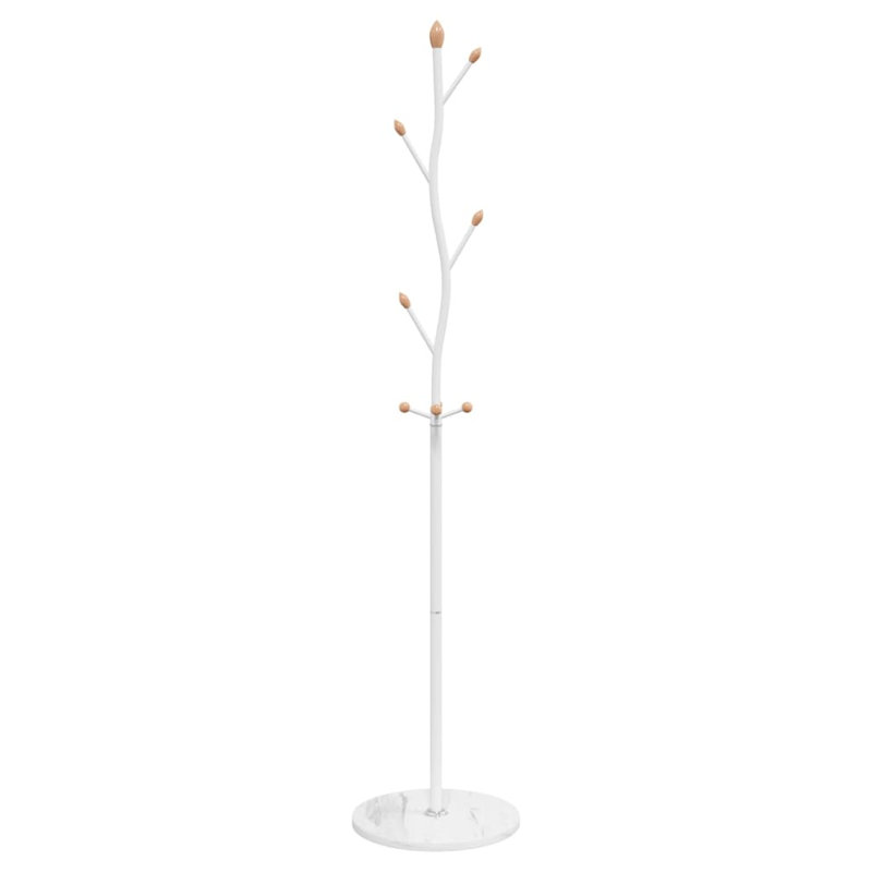Galeton Iron Freestanding Coat Rack, White