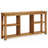 Solid Wood Console Table with Adjustable Shelves