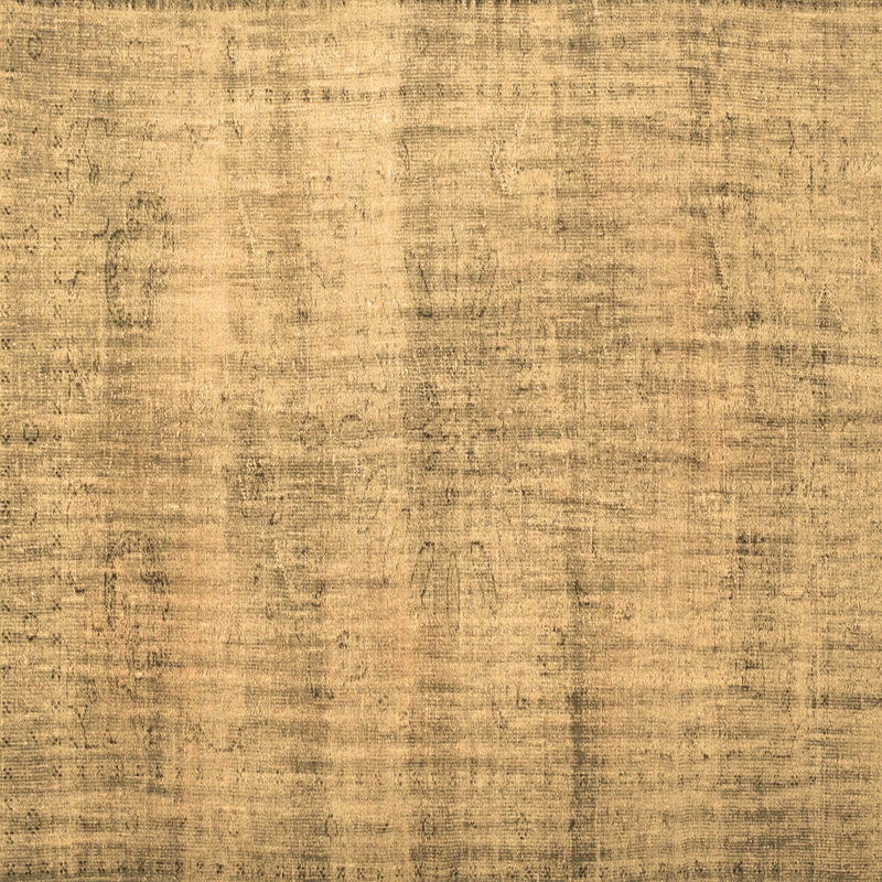 Tapis carré brun en laine / polyester tissé à la machine 8 pi x 8 pi Jocsan