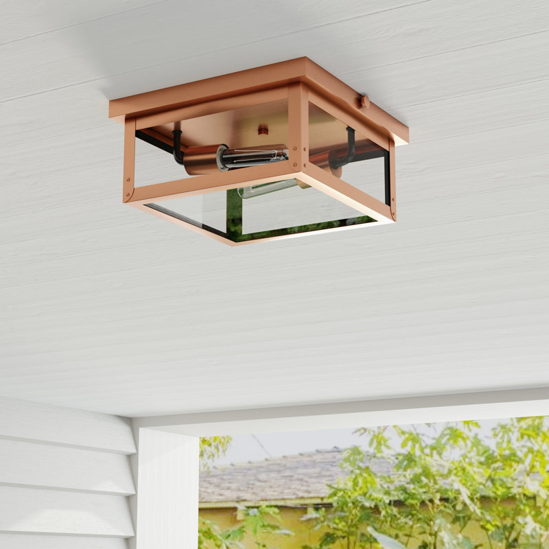 2 - Bulb Outdoor Flush Mount