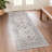Medallion Non Slip Washable Rug(Brown)-927529317