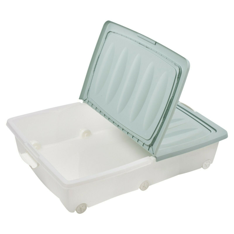 Rebrilliant Plastic Decorative Bin, Teal