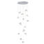 Grand lustre suspendu 16 lumières 118 po Rosenthal-1806553944