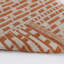 Cotton Geometric Area Rug in Orange/Beige-50114851