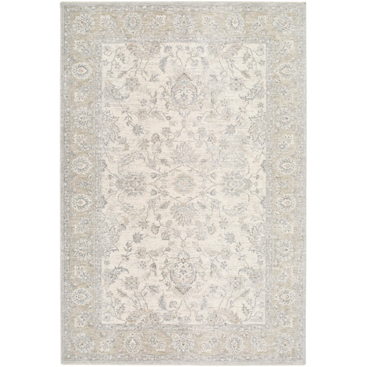 7'10 by 10 - Lando Machine Woven Area Rug - beige, grey, cream