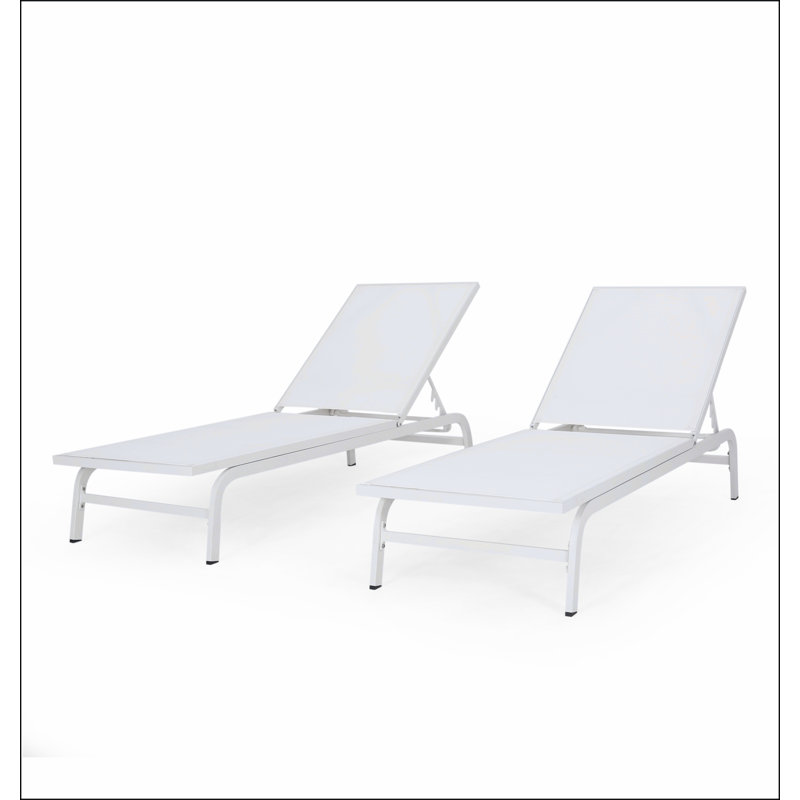 FINN CHAISE LOUNGE, White