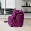 Chaise pivotante rembourrée et capitonnée-1780449056