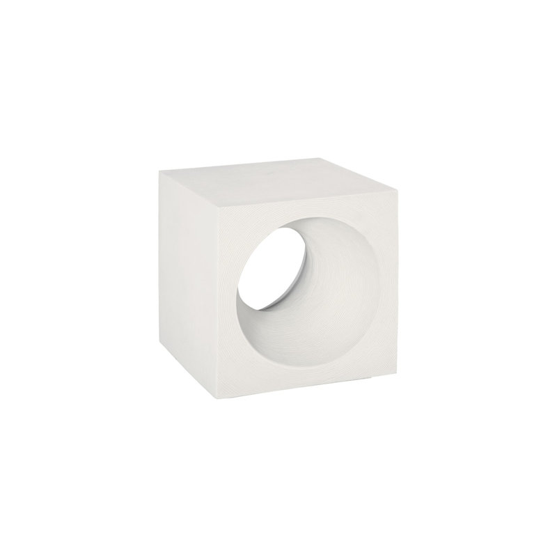 Void Side Table, White Stone