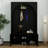 Arched Hall Tree With Storage Bench, Entryway Storage Bench With Golden Hooks And Adjustable Shelves, 3 Cabinets-427832390