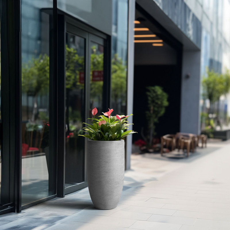 Hellie Handmade Pot Planter, Gray