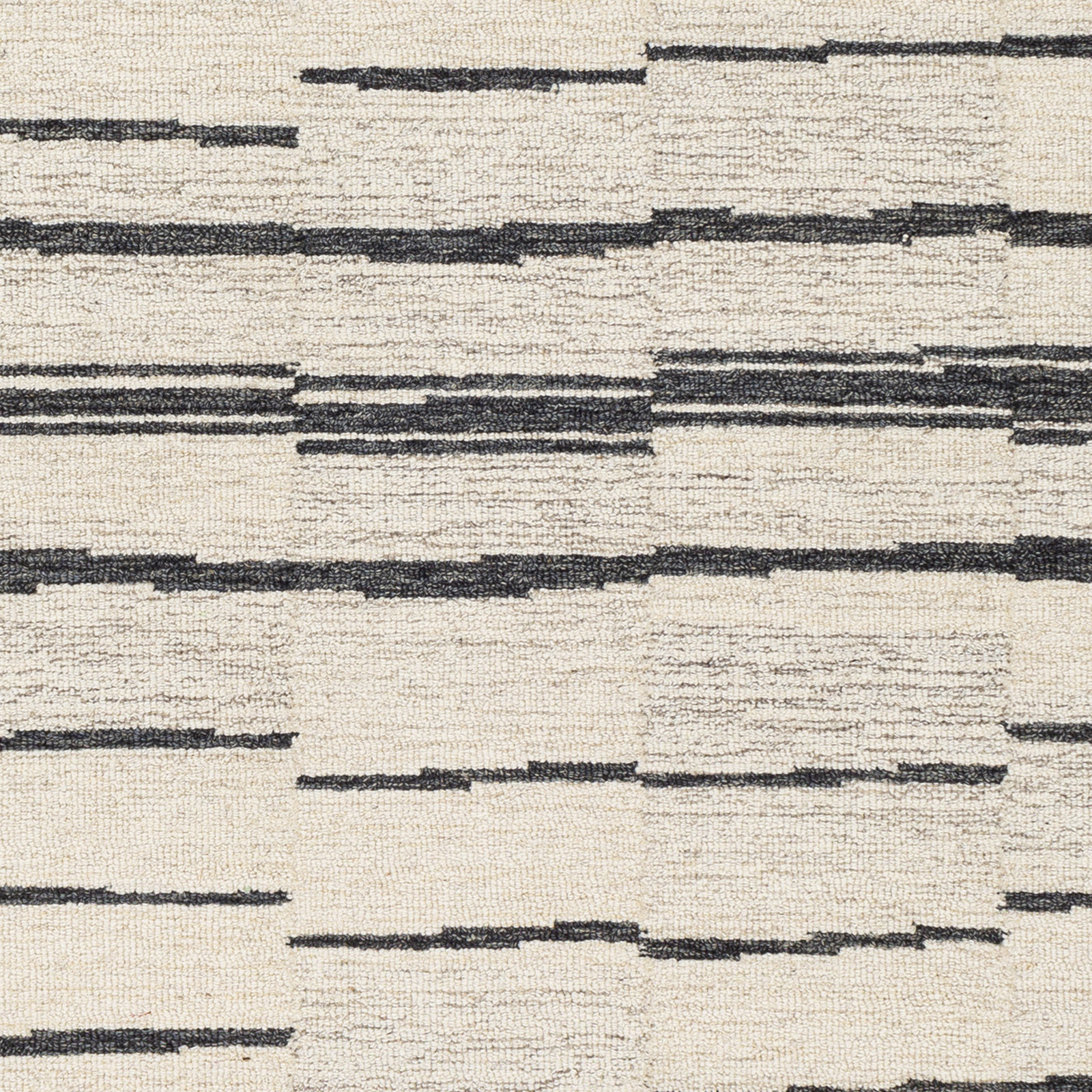 Rune Hand-Tufted Striped Rug, Square 8'