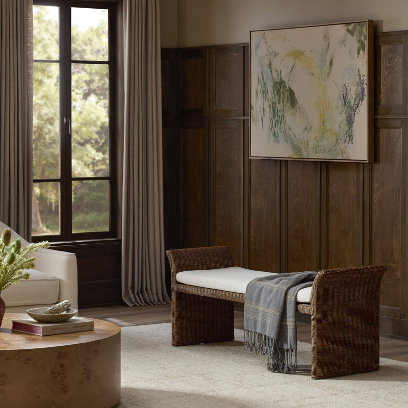 Fiora Rattan Bench